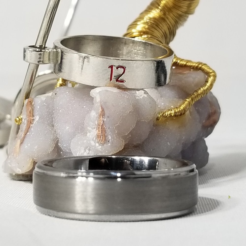 TUNGSTEN CARBIDE KING WILL SILVER MEN'S RING